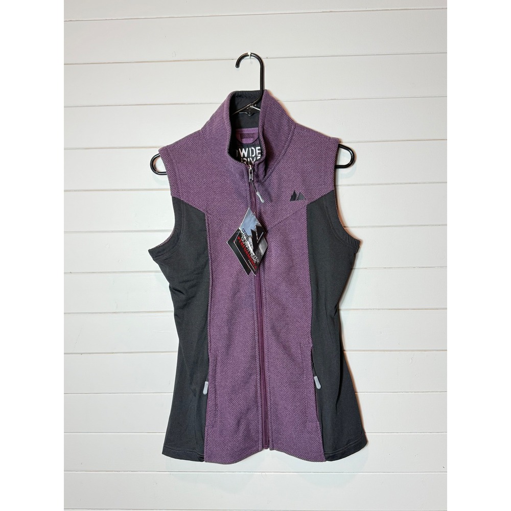 Powder River Outfitters‎ Performance Vest Womens Small Purple Black Full Zip NWT